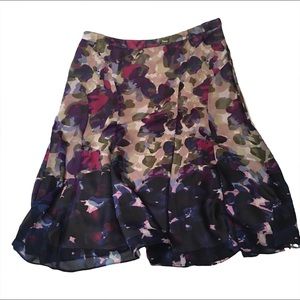 COLDWATER CREEK Women's floral skirt - MIDI length - SIZE 10-12